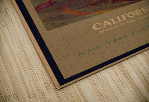 California American Vacation Land VINTAGE POSTER puzzle