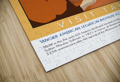Visit Talim Tangier vintage poster VINTAGE POSTER puzzle