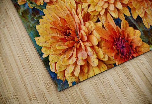 Mum Garden Orange Flowers GabyTexas puzzle