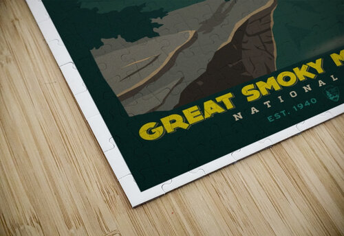 Great Smoky Mountains VINTAGE POSTER puzzle