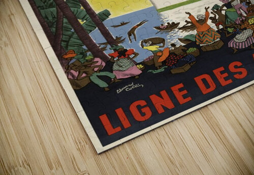 Ligne des Antilles VINTAGE POSTER puzzle