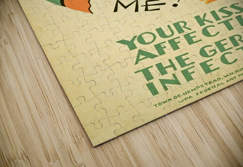 Tuberculosis kiss of affection VINTAGE POSTER puzzle