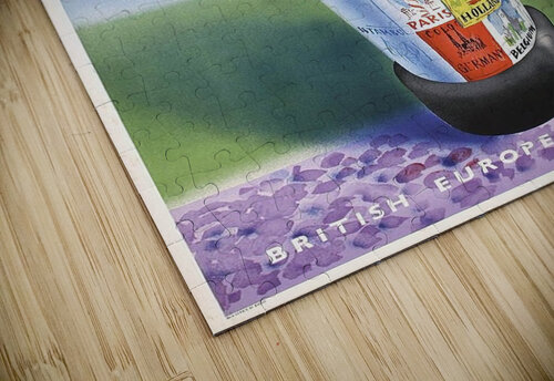 BEA vintage airline poster Europe 1948 VINTAGE POSTER puzzle