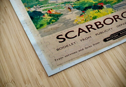 Original Railway Poster Scarborough VINTAGE POSTER puzzle
