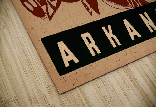 Vintage Arkansas Razorback Wall Art Row One Brand puzzle