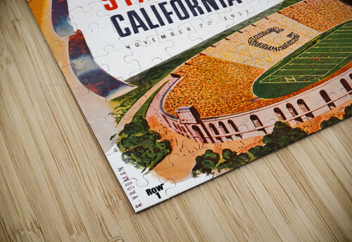 1952 cal stanford big game remix art Row One Brand puzzle