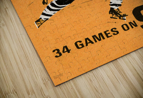 1966 Chicago Black Hawks Poster Row One Brand puzzle