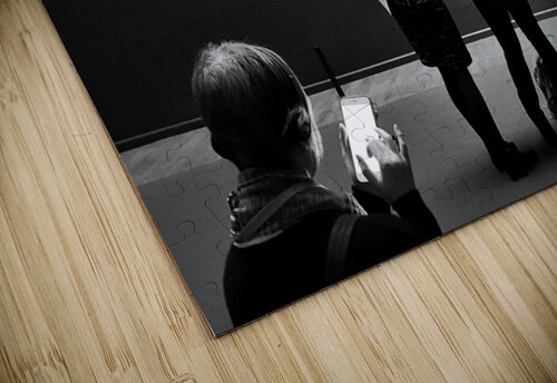 At the Museum B&W Light Through Glass puzzle