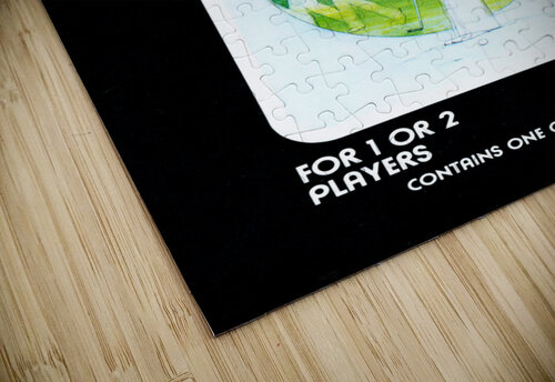 retro 80s golf video game art Row One Brand puzzle