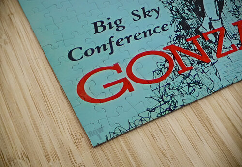 1963 gonzaga basketball art Row One Brand puzzle