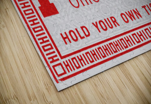 1929 Ohio State Ticket Stub Remix Row One Brand puzzle