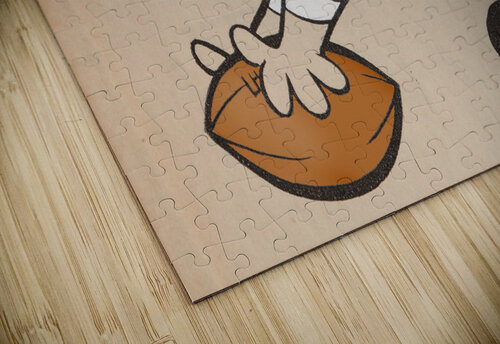 Retro Sixties Cartoon Bear Football Art Row One Brand puzzle
