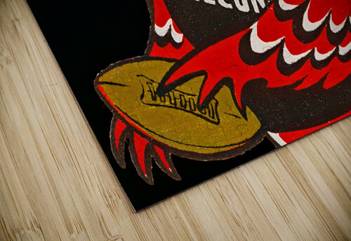 Throwback Atlanta Falcons Cartoon Art Row One Brand puzzle