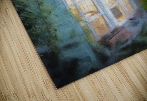 Midnight Garden Window  New England Custom Prints puzzle