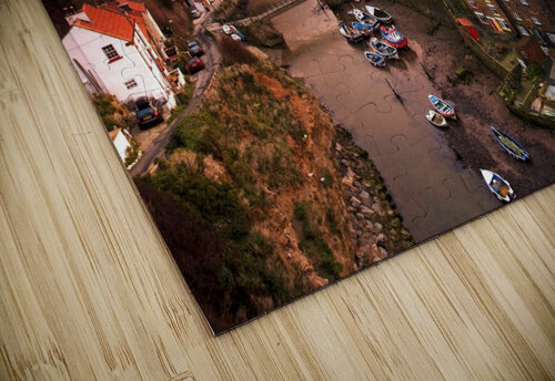 Cityscape At Sunset, Staithes, Yorkshire, England PacificStock puzzle