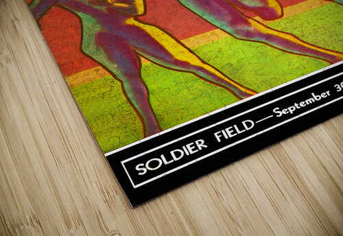 1933 Iowa vs. Northwestern Football Program Art Row One Brand puzzle