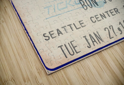 1987 Bon Jovi Concert Ticket Art Row One Brand puzzle