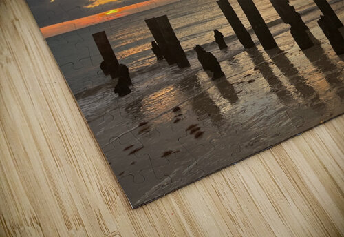 4th Ave S Naples Beach Sunset Pillars  Magikheart puzzle