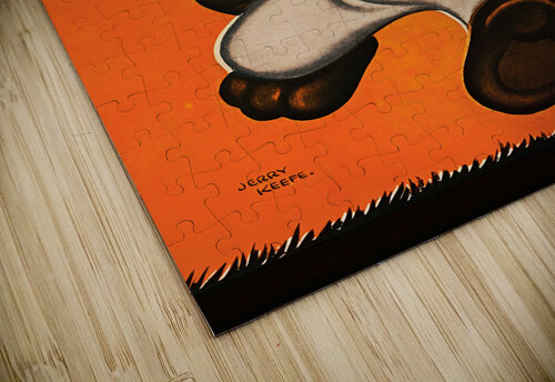 Jerry Keefe Chicago Bears Cartoon Art  Row One Brand puzzle