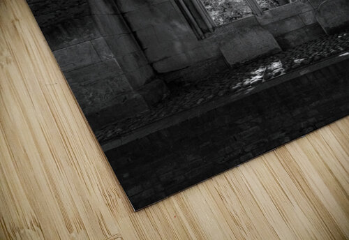 Monochrome view of the empty windows of St Dunstan church Steve Heap puzzle