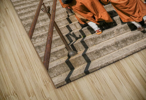 Monks Walking Up to Montmartre Thea Menagh puzzle