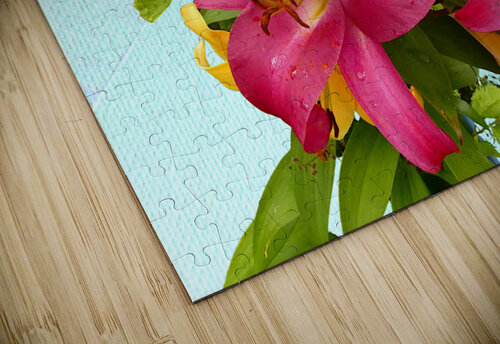  Red Bouquet of Lily Flowers Catriona Roberts Nature Photography and Designs puzzle