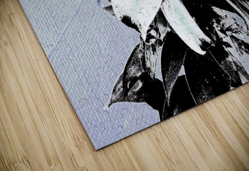 Greys and Blacks Poster Lilies Pop Art Catriona Roberts Nature Photography and Designs puzzle