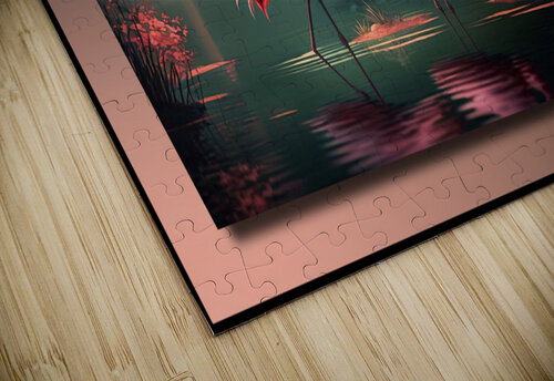 Pink Flamingo Heaven Jackie Grace puzzle