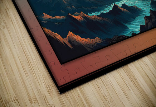 Sunset River Cartoon Jackie Grace puzzle