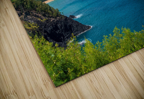 Coastline to Princeville from Kilauea Lighthouse Kauai Steve Heap puzzle