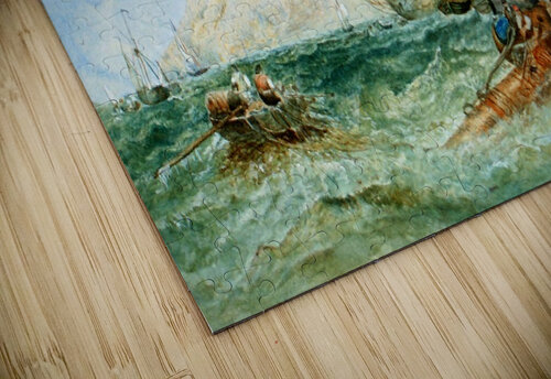 Struggling in Rough Sea John Wilson Carmichael puzzle