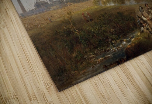 Workers near the factory John Wilson Carmichael puzzle