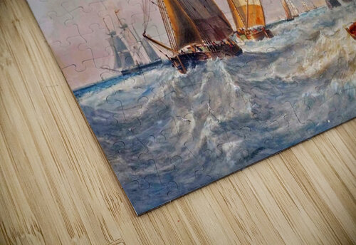 A Breezy Day off Flamborough Head John Wilson Carmichael puzzle