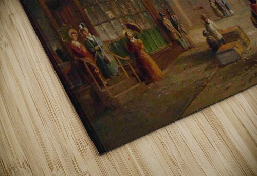 People talking in the street John Wilson Carmichael puzzle