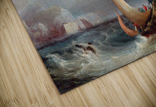 Shipping Offshore in a Stormy Sea John Wilson Carmichael puzzle