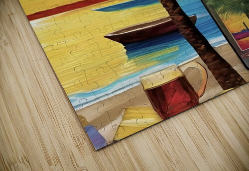 Wine Bottle On Naples Beach Magikheart puzzle