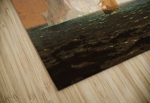 A boat sailling to an iceberg Frederic Edwin Church puzzle