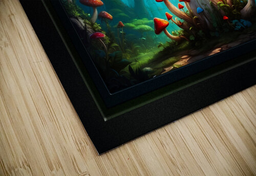 A Giant Fantasy Mushroom Art Poster In The Mystical Forest Of Nomni AI Concept Creation by Xzendor7 xzendor7 puzzle