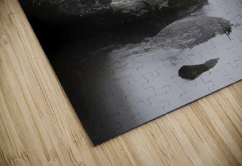 Foggy Point - Lisbon Falls Maine - Maine River Wall Art George Baines Maine Photos puzzle