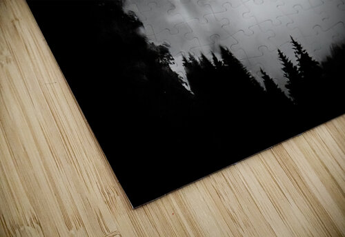 Majestic Dolomite Night Silhouette Lighting Norma Brandsberg Photography puzzle