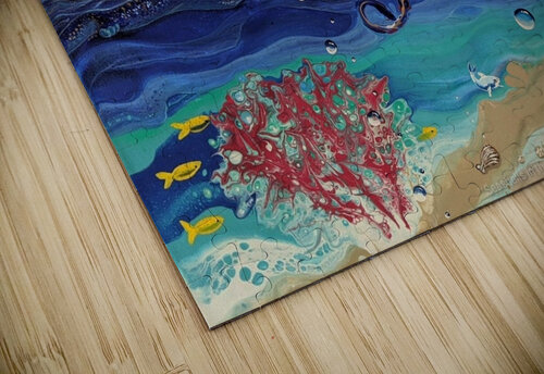 The Sea Seashells in the Mountains Art by Veronica Brayman puzzle