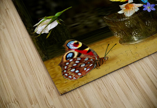 A BOUQUET OF FLOWERS IN A GLASS VASE Gerry Chapleski puzzle