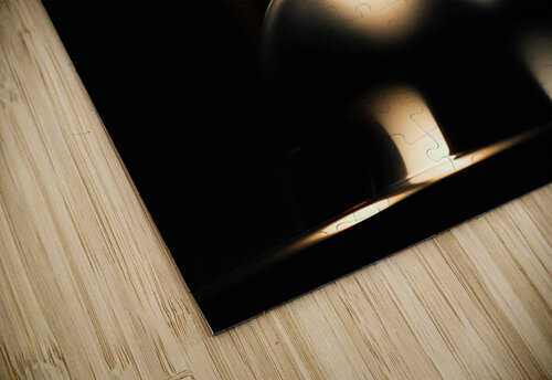 Abstract chrome decoration in a dark and orange light Philippe Lejeanvre puzzle