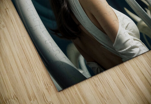 Ai portrait of a young woman in a futuristic world Philippe Lejeanvre puzzle
