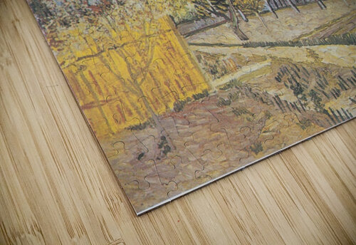 Van Gogh   Blühender Obstgarten von Zypressen um Van Gogh by ArteFinoArt puzzle