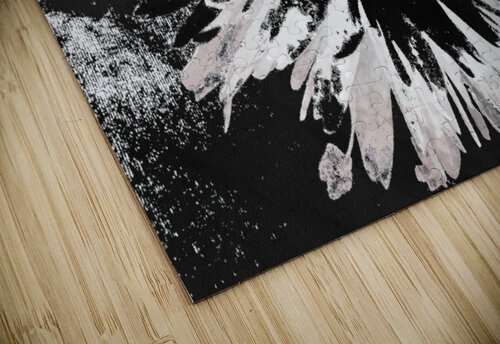 Abstract Monochrome Daisy Flower on an Abstract Monochrome Background Catriona Roberts Nature Photography and Designs puzzle