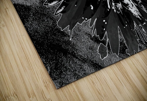 Darkly Monochrome Daisy Flower on a Dark Abstract Background Catriona Roberts Nature Photography and Designs puzzle