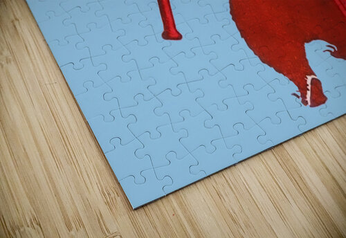 Vintage Chicago Cub with Suitcase Row One Brand puzzle