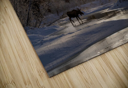 Anchor River Winter Moose Dave Veith puzzle