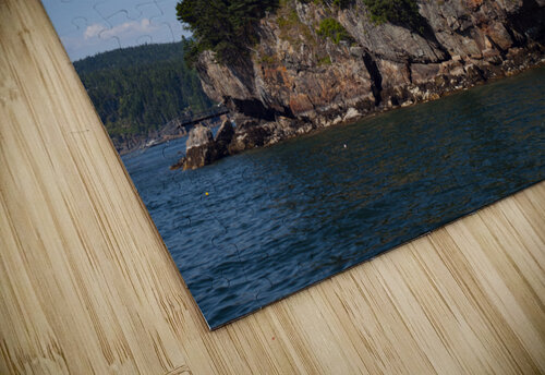 Bear Island Light Over Rocky Cliffs in Acadia National Park Allan Wood puzzle